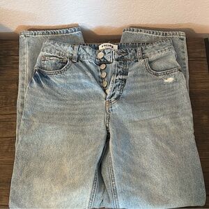RSQ women’s button fly high rise straight leg jeans size waist 27